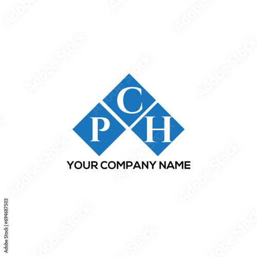 CPH letter logo design on white background. CPH creative initials letter logo concept. CPH letter design.
 photo