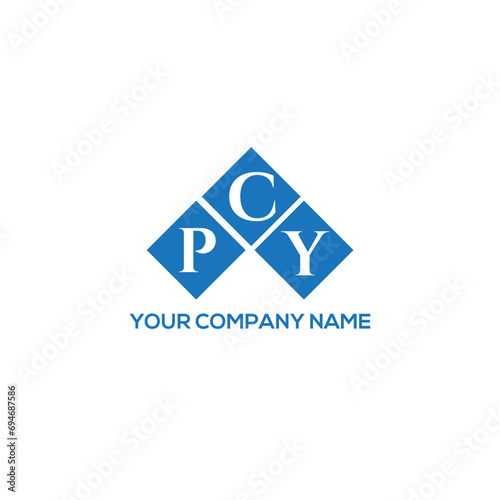 CPY letter logo design on white background. CPY creative initials letter logo concept. CPY letter design.
 photo