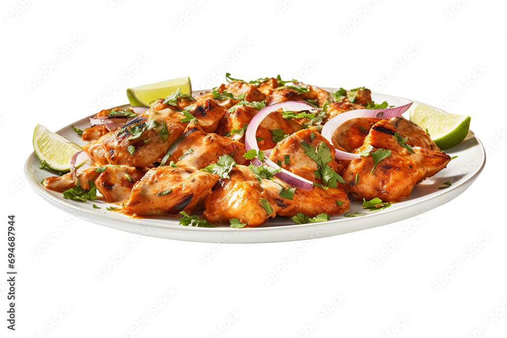 Delicious Appetizer Chicken Platter Isolated On isolated on transparent Background Delicious Appetizer Chicken Platter Isolated On isolated on transparent Background