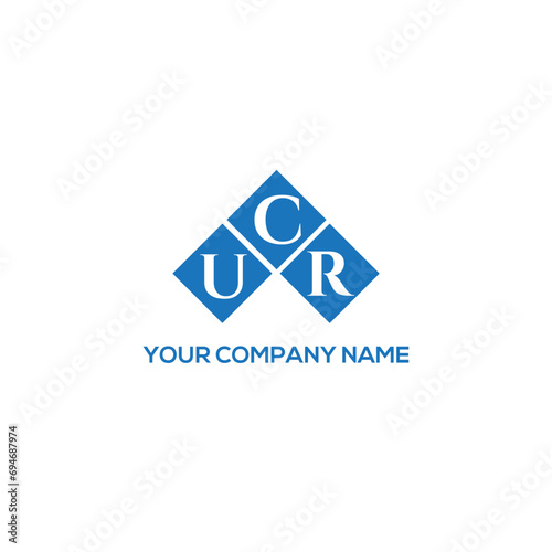 CUR letter logo design on white background. CUR creative initials letter logo concept. CUR letter design.
