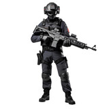 Fully armed special forces soldier on transparent background PNG
