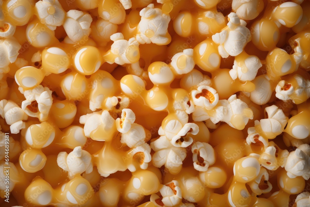 Beautiful popcorn image illustration