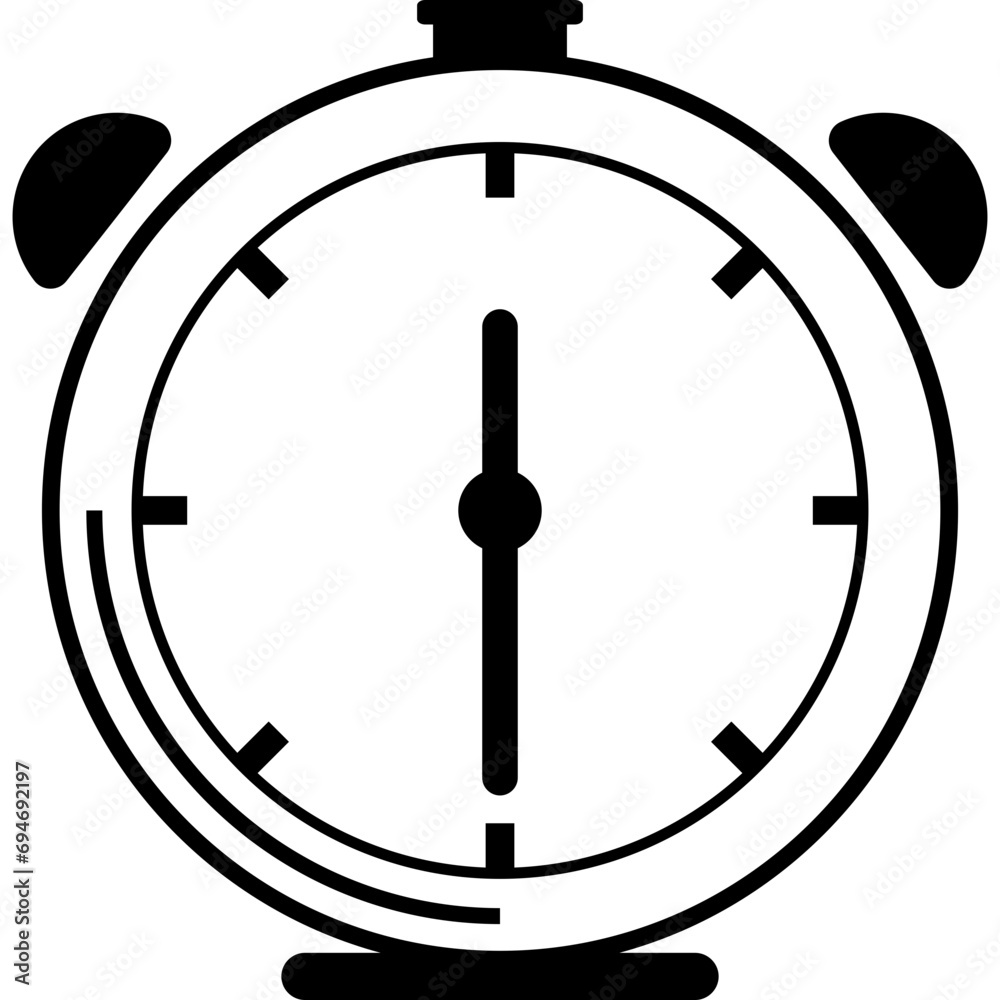 Flat Clock Icon Flat Clock Icon