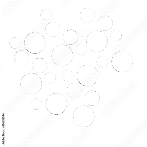 Sawtooth circular shape. Illustration of many jagged circles. The blurred circles are arranged haphazardly.鋸歯状の円形。 多くのギザギザの円のイラスト。 ぼやけた円が無造作に配置されています。
