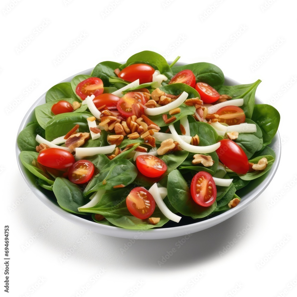 Spinach Salad w Tomatoes Spinach Salad w Tomatoes