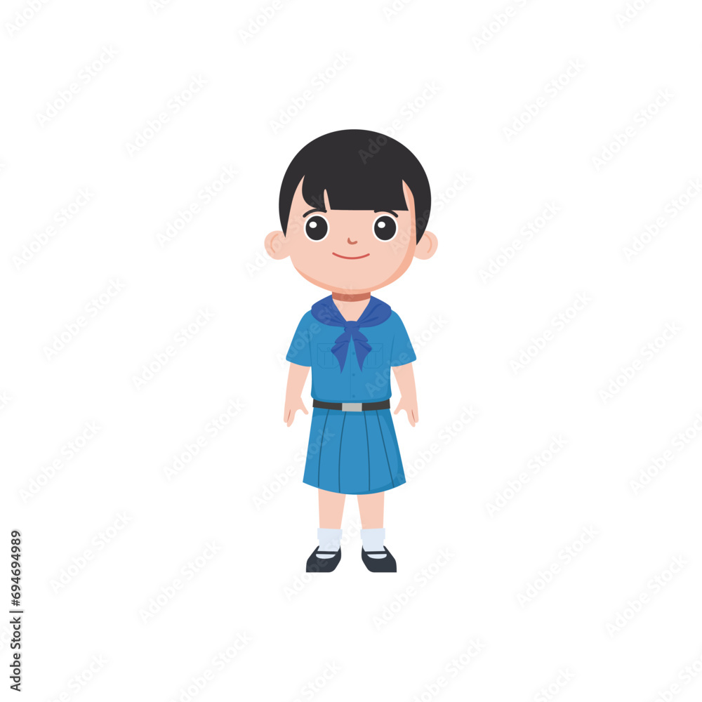 cute little vector child pose in cute clothes mates cute little vector child pose in cute clothes mates