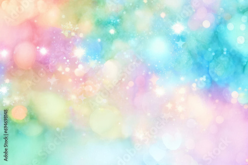 Watercolor Dreamy and Ethereal Design Background 
