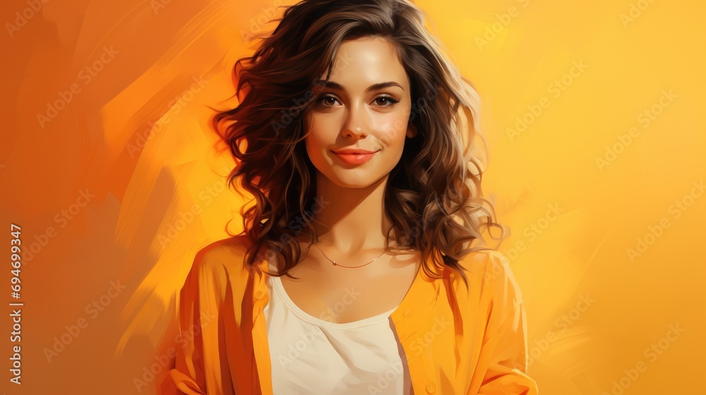 Pretty smiling joyfully female with fair hair, dressed casually, looking with satisfaction at camera, being happy Pretty smiling joyfully female with fair hair, dressed casually, looking with satisfaction at camera, being happy