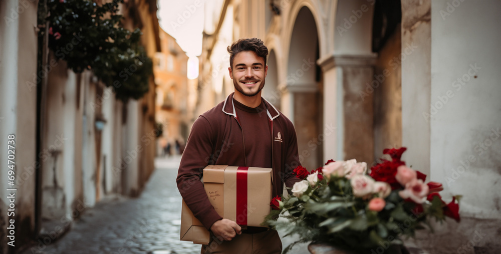person in the street, person with a gift box, person with a gift, man delivery a pack, delivery boy, person in the street, person with a gift box, person with a gift, man delivery a pack, delivery boy,