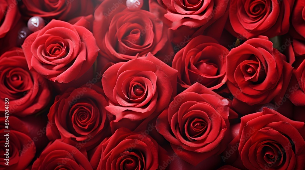 Full Frame of Assorted Red Roses Background Full Frame of Assorted Red Roses Background