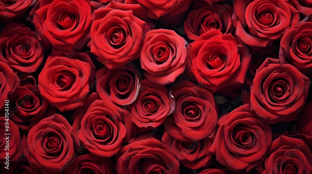 Full Frame of Assorted Red Roses Background Full Frame of Assorted Red Roses Background