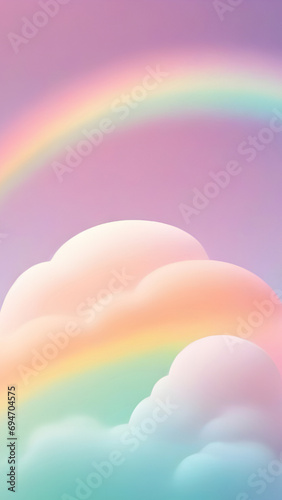 Rainbow in the sky wallpapers for I pad, Notebook cover, I phone, tab mobile high quality images. © Photo Wall