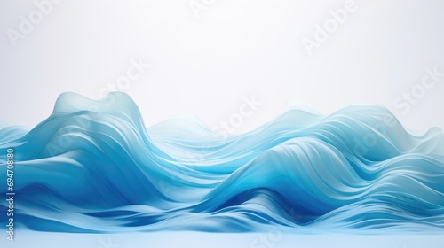 Wavy plastic 3d abstract wallpaper background red blue pink purple color © stocker