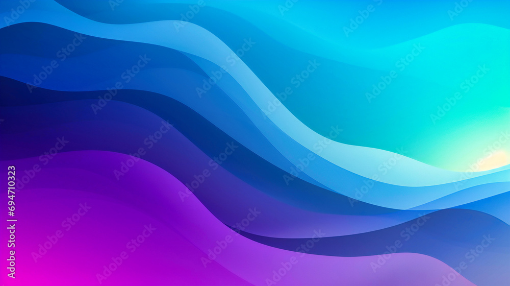 Serene Waves of Blue and Purple Hues Flowing Across a Calm Digital Artistic Background Serene Waves of Blue and Purple Hues Flowing Across a Calm Digital Artistic Background