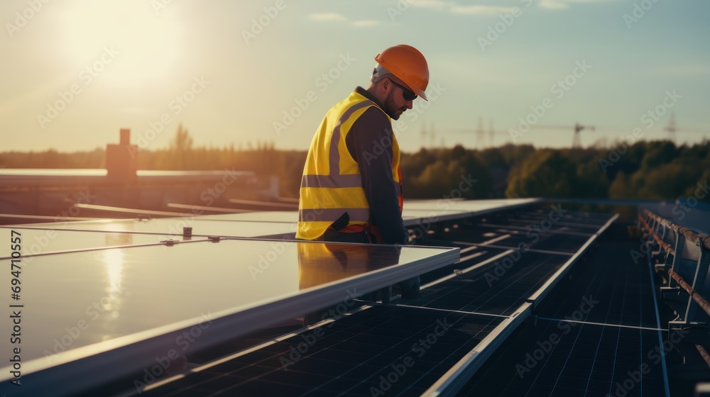 Contemplative engineer standing at construction site, Contemplative engineer standing at construction site,
