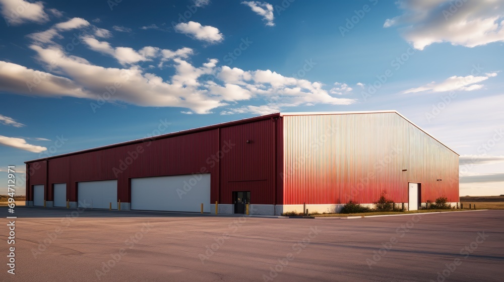Straight Wall Steel Commercial Garage Building Straight Wall Steel Commercial Garage Building