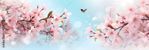 Beautiful Spring background banner
