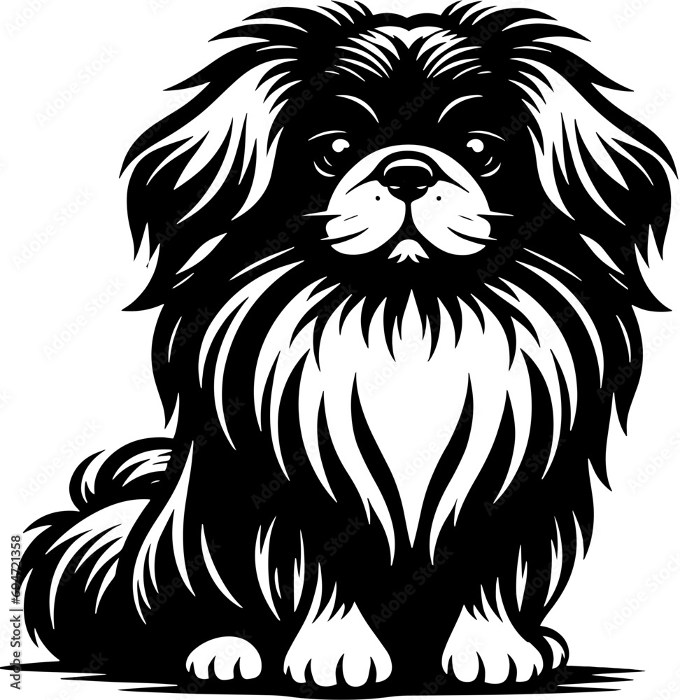 Obraz premium Pekingese icon 3