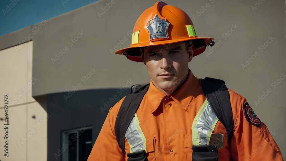 portrait of a fireworker portrait of a fireworker