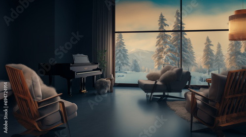 Winter Morning Jazz, Jazz Relaxing Music & Christmas Bossa Nova Piano for Good Mood, Work, Relax photo