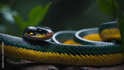 close up of a snake