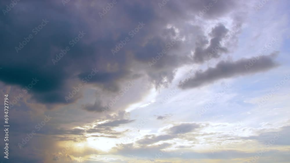 Time lapse of the evening sky at sunset Time lapse of the evening sky at sunset