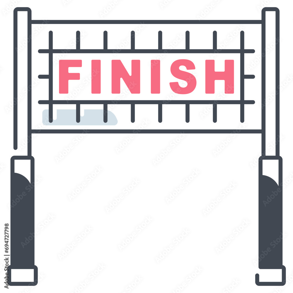 Finish Line Icon Style 8333605 Vector Art at Vecteezy