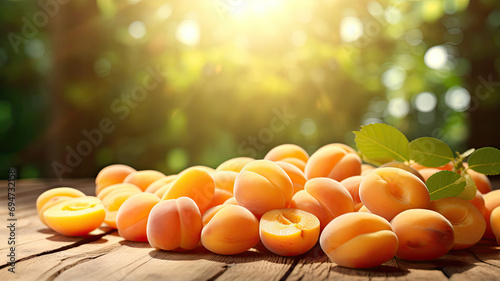 Fresh Apricots in Natural Light
