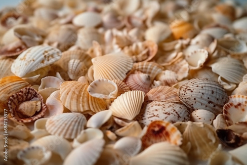 background seashells closeup