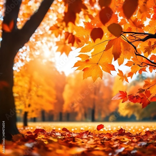 Autumn Leaves Background Wallpaper