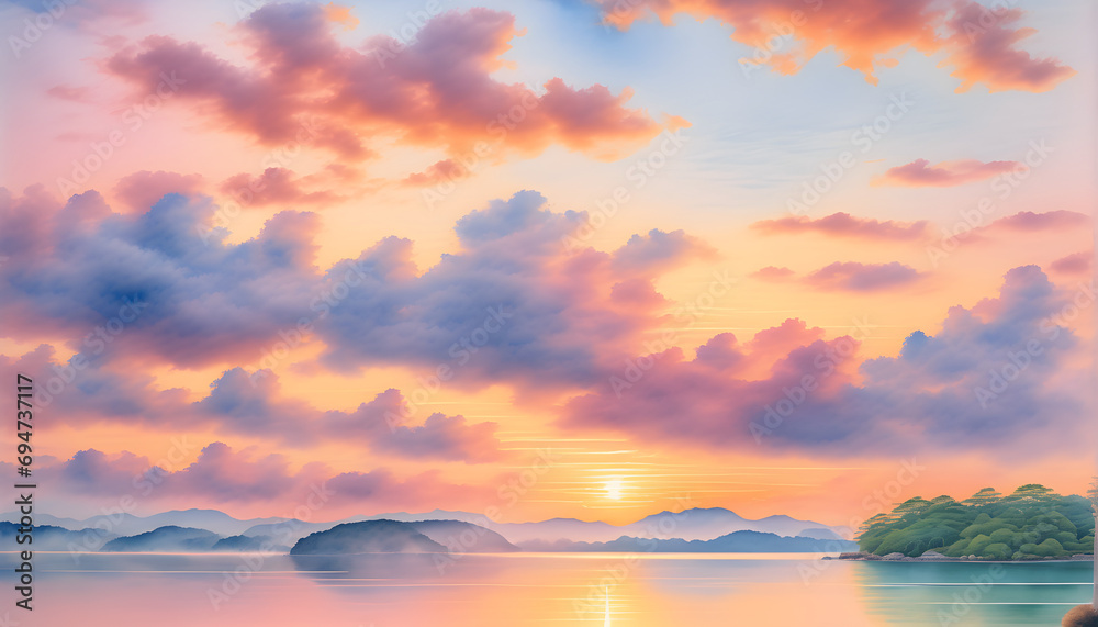 Capturing Dawn's Embrace: A Tapestry of Beautiful Sunrises Around the World.(Generative AI)