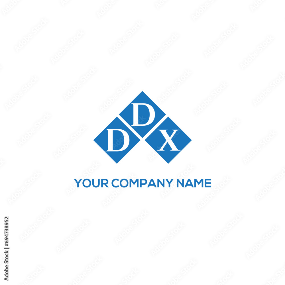 Fototapeta premium DDX letter logo design on white background. DDX creative initials letter logo concept. DDX letter design. 