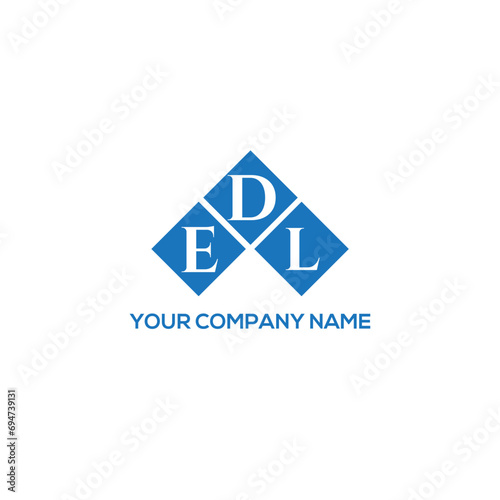DEL letter logo design on white background. DEL creative initials letter logo concept. DEL letter design. 