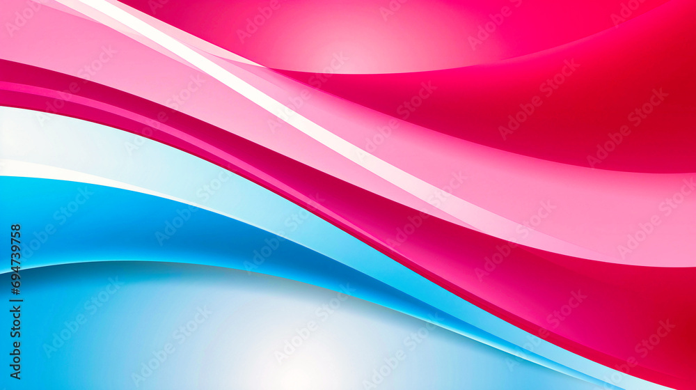 Abstract Pink and Blue Dynamic Waves in Fluid Art Style Abstract Pink and Blue Dynamic Waves in Fluid Art Style