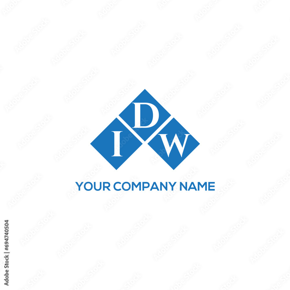 DIW letter logo design on white background. DIW creative initials letter logo concept. DIW letter design.
