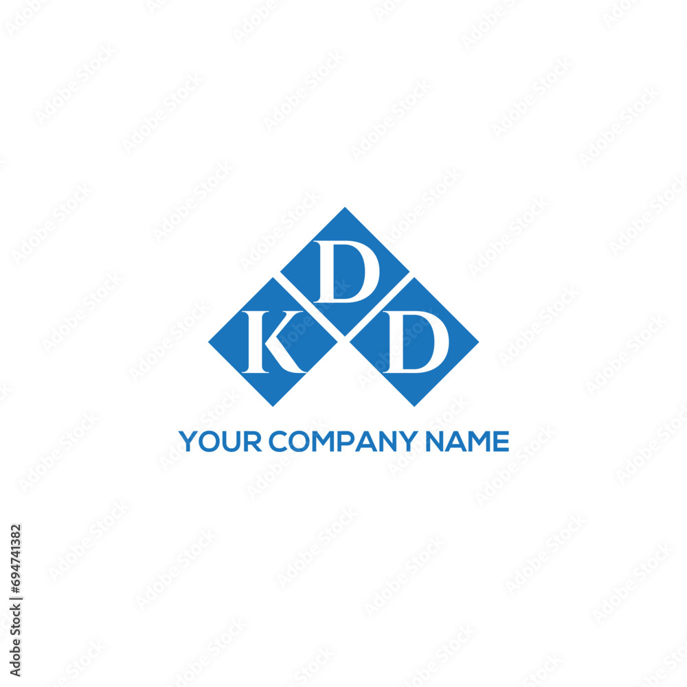 Fototapeta premium DKD letter logo design on white background. DKD creative initials letter logo concept. DKD letter design. 