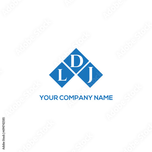 DLJ letter logo design on white background. DLJ creative initials letter logo concept. DLJ letter design.
 photo