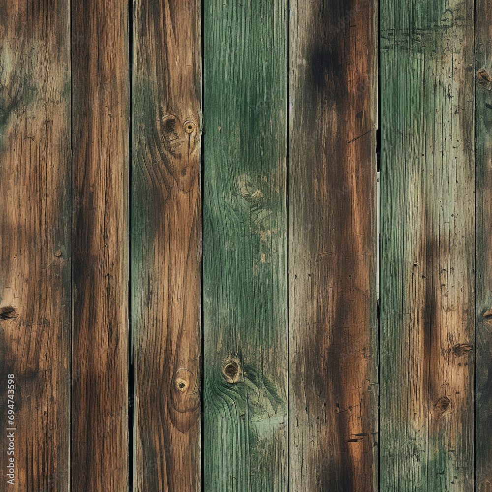 Seamless Wood Plank Texture rustic wood where the dominant color is Green created with Generative Ai Seamless Wood Plank Texture rustic wood where the dominant color is Green created with Generative Ai