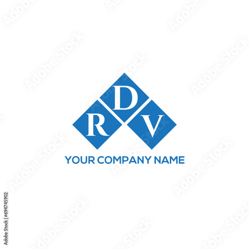 DRV letter logo design on white background. DRV creative initials letter logo concept. DRV letter design. 