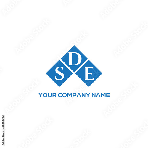 DSE letter logo design on white background. DSE creative initials letter logo concept. DSE letter design.
 photo