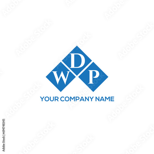 DWP letter logo design on white background. DWP creative initials letter logo concept. DWP letter design.
 photo