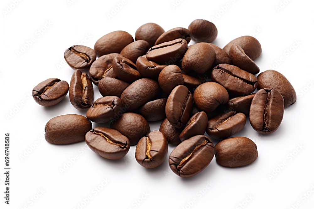 Coffee beans isolated on white background Coffee beans isolated on white background
