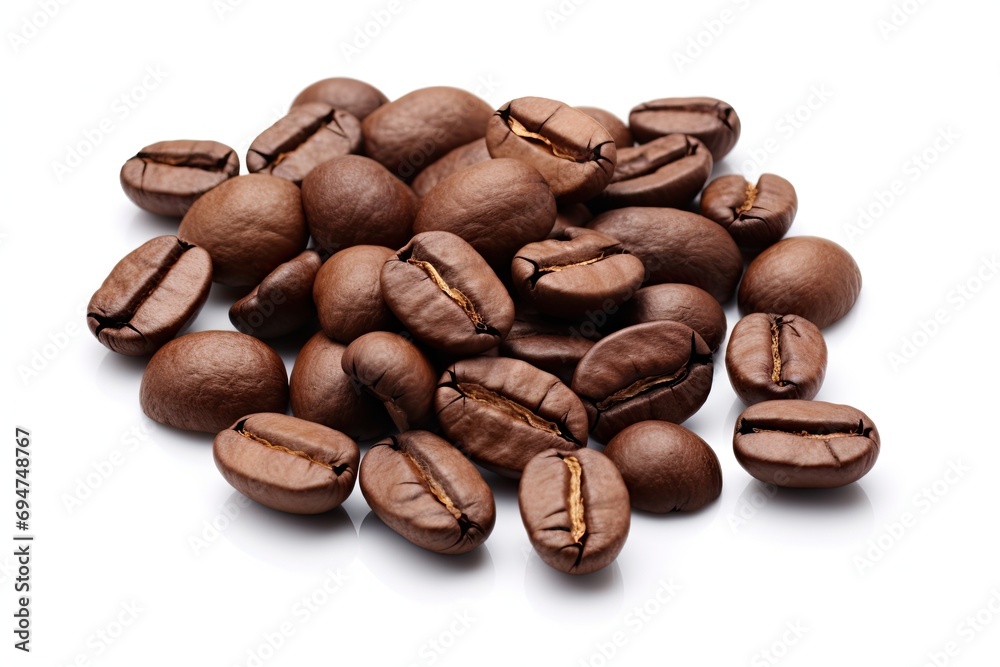 Coffee beans isolated on white background Coffee beans isolated on white background