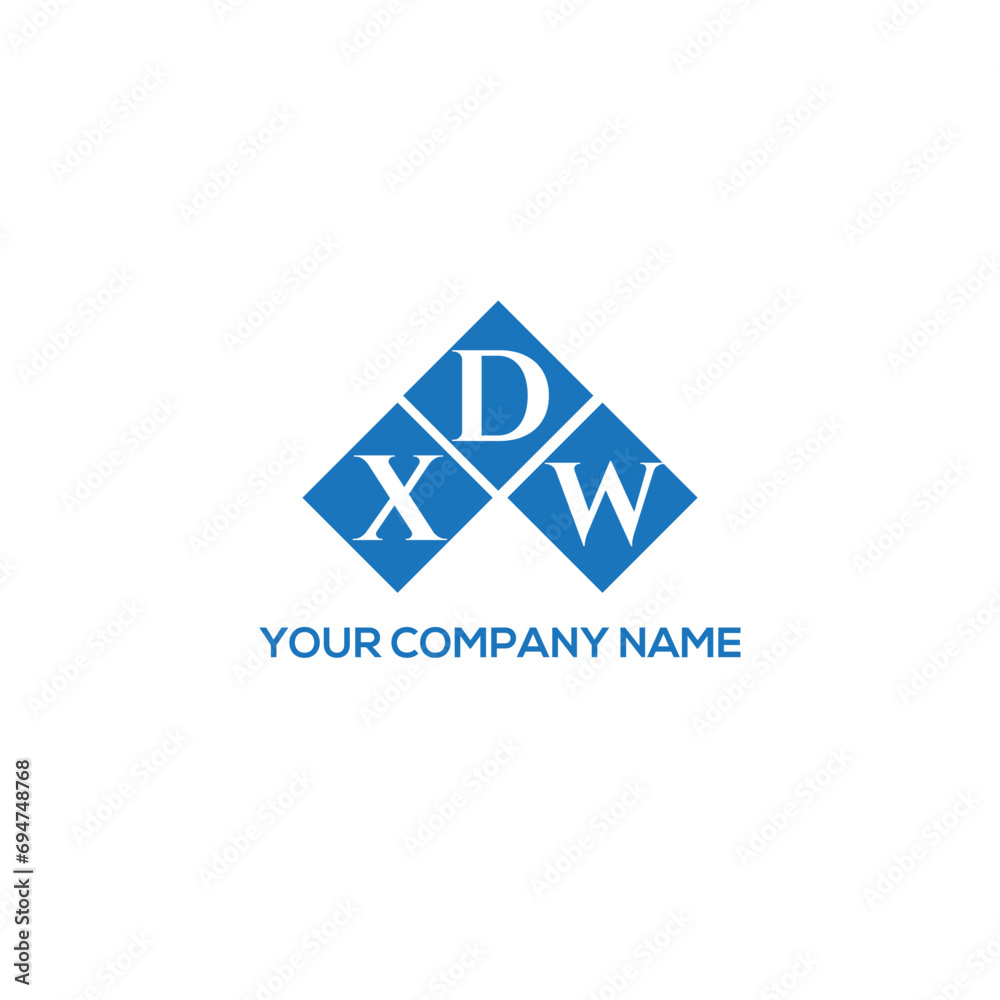DXW letter logo design on white background. DXW creative initials letter logo concept. DXW letter design.
