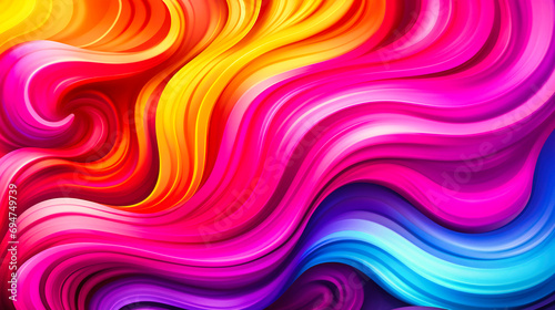 Vivid Swirling Colors Blend in Abstract Fluid Art for Dynamic Backgrounds
