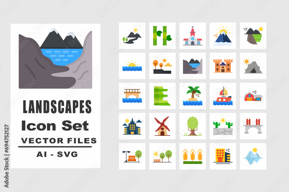Obraz premium Landscapes Set Files