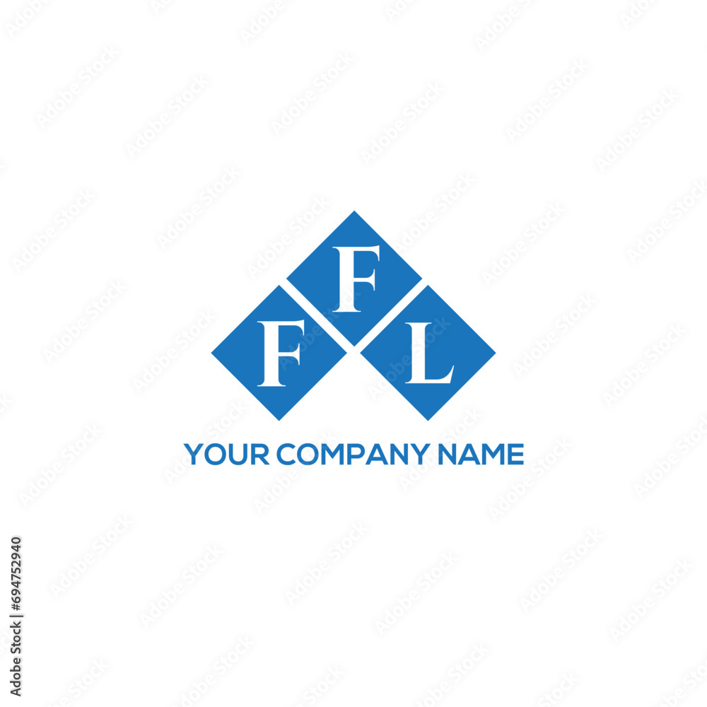 FFL letter logo design on white background. FFL creative initials letter logo concept. FFL letter design.
