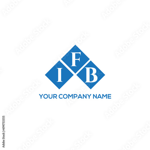 FIB letter logo design on white background. FIB creative initials letter logo concept. FIB letter design.
