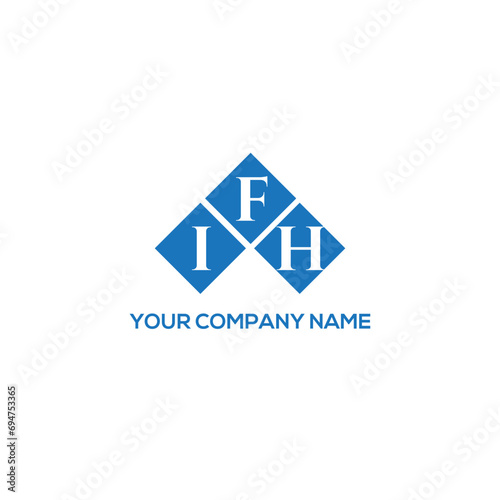 FIH letter logo design on white background. FIH creative initials letter logo concept. FIH letter design. 