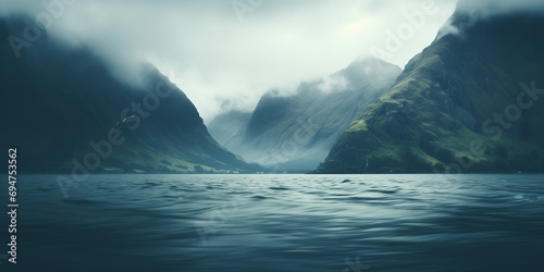 mountains or the sea with a blurred effect, still highlighting the beauty of nature.